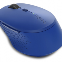 雷柏（Rapoo） M300 鼠标 无线蓝牙鼠标 办公鼠标 静音鼠标 便携鼠标 人体工程学 笔记本鼠标 蓝色
