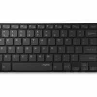 雷柏（Rapoo） 9000M 键鼠套装 无线蓝牙键鼠套装 办公键盘鼠标套装 超薄便携 无线键盘 蓝牙键盘 黑色